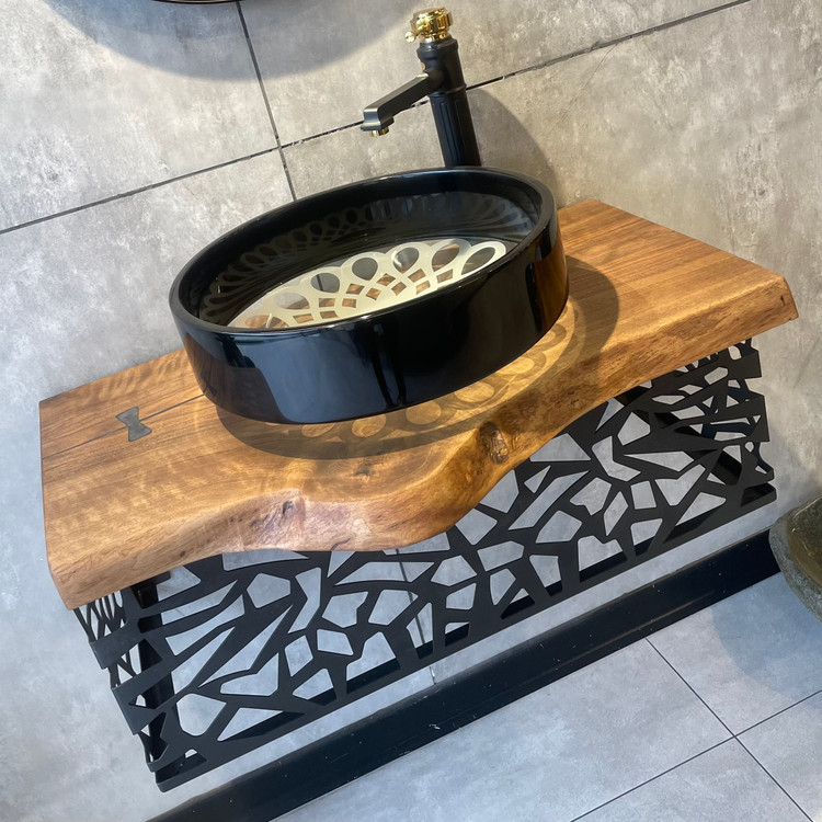روشویی چوبی دیواری مدل رعد